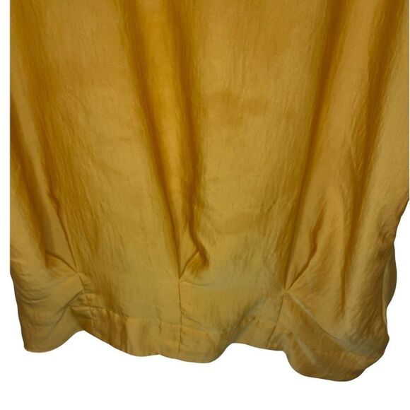 New York & Company blouse short sleeve golden yellow Womens size XL - Picture 5 of 5